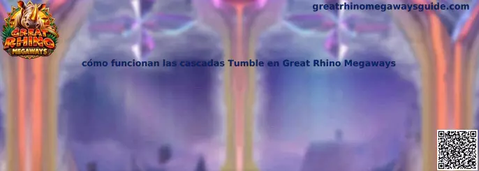 Imagen ilustrativa de Great Rhino Megaways para identificar los rodillos y comprender las cascadas Tumble