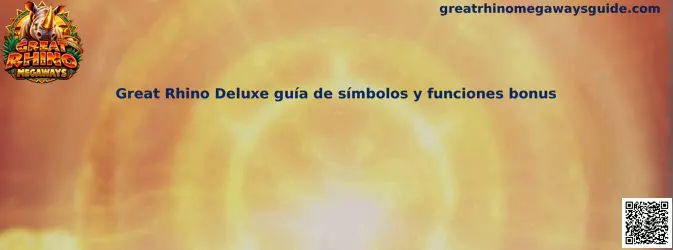 Imagen ilustrativa de Great Rhino Deluxe para consultar símbolos y funciones de bonificación