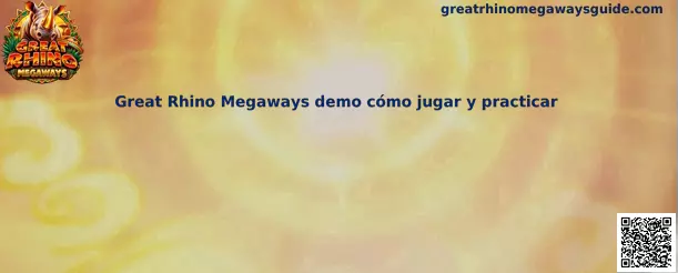 Imagen ilustrativa de Great Rhino Megaways para aprender sus mecánicas y practicar en modo demo