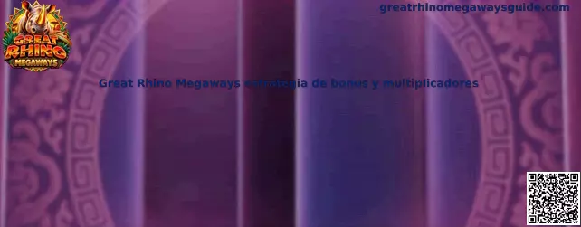 Imagen ilustrativa de Great Rhino Megaways para una guía sobre giros gratis, bonus y multiplicadores