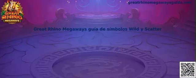 Guía visual de símbolos Wild y Scatter de Great Rhino Megaways