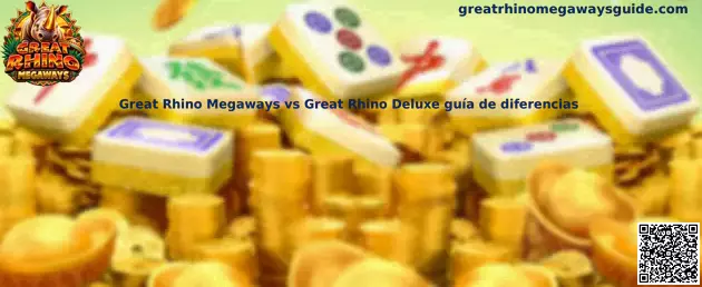 Imagen de referencia para comparar Great Rhino Megaways y Great Rhino Deluxe, sus rodillos y funciones de juego