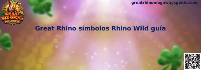 Great Rhino símbolos Rhino Wild guía