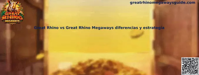 Comparativa visual de las tragamonedas Great Rhino y Great Rhino Megaways, sus carretes y sus diferencias de juego