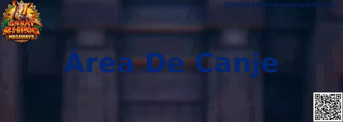 Área De Canje para introducir un código promocional de Great Rhino Megaways