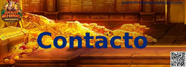 Página de contacto informativa de Great Rhino Megaways