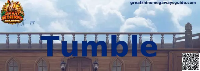 Ejemplo visual de la función Tumble en Great Rhino Megaways