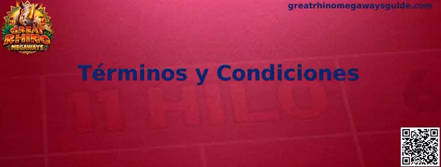 Términos y Condiciones de Great Rhino Megaways